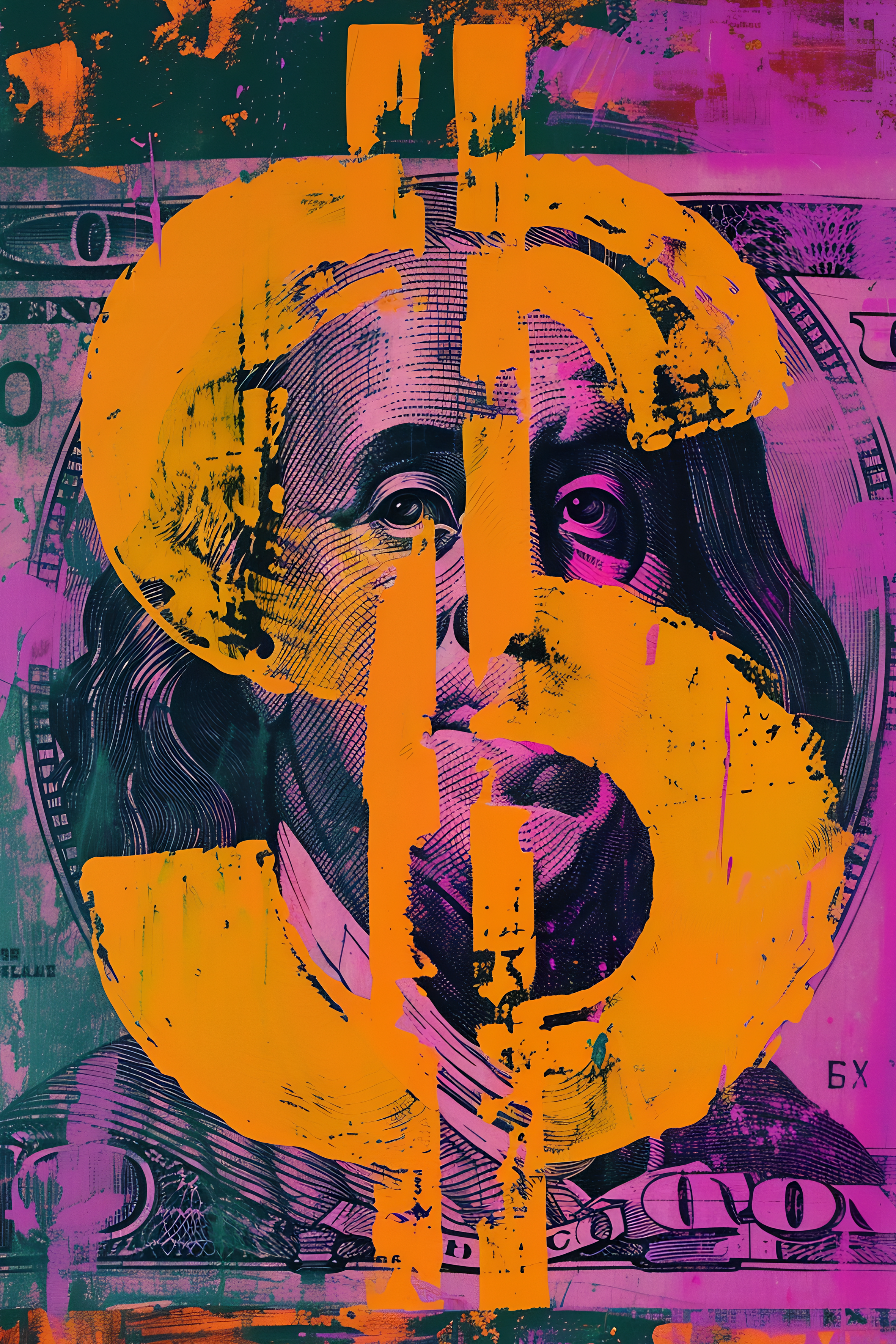 Dollar Sign metal poster artwork